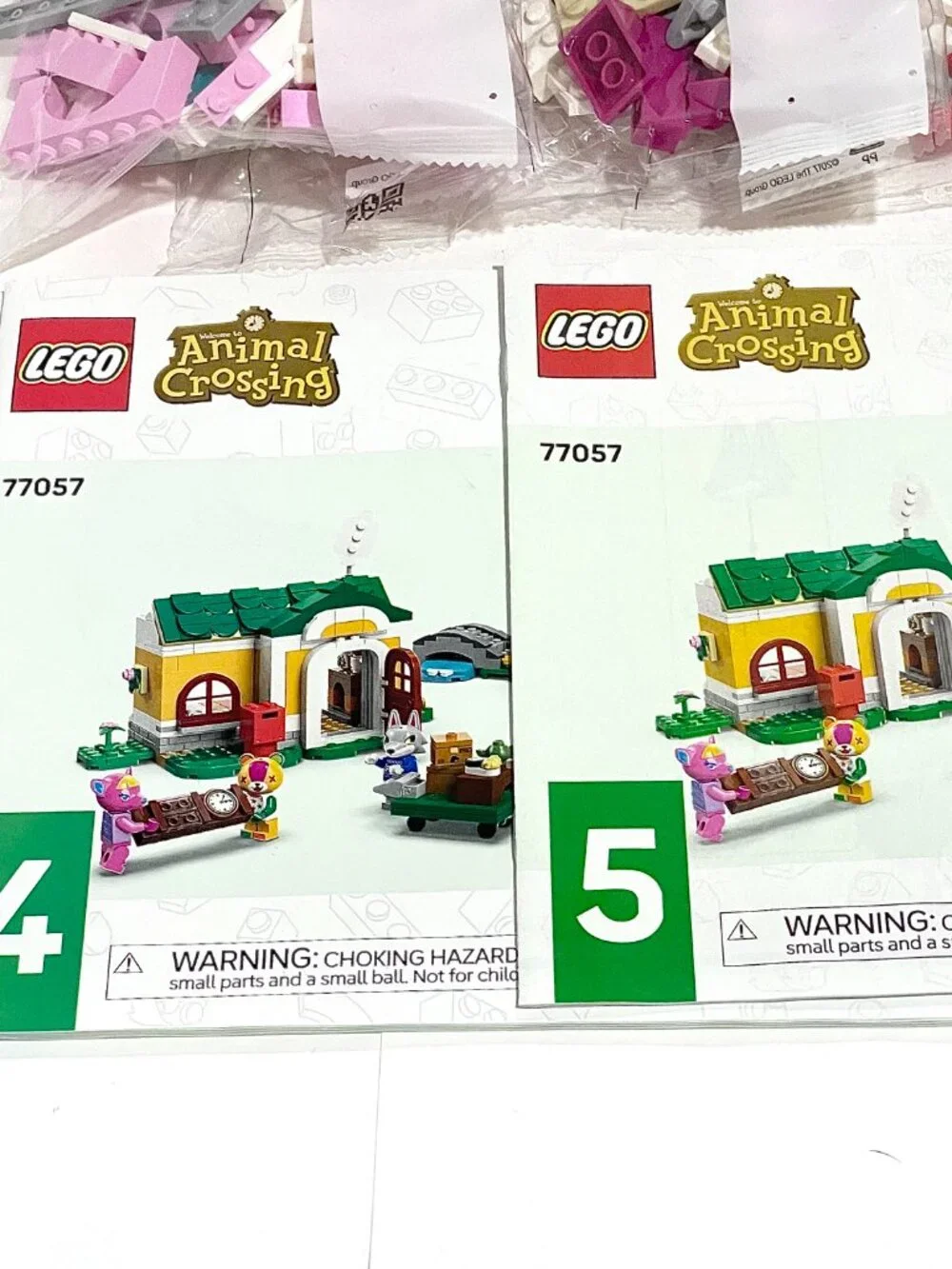 LEGO 77057 Animal Crossing Pink Creative Houses Seasons *NO MINIFIGURES* NEW